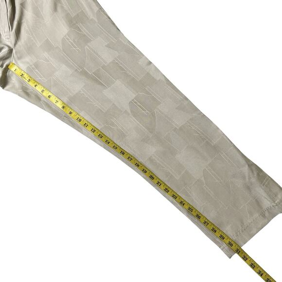 Westbound Dress Pants Size 14 Abstract Weave Pattern Tencel Fabric Beige Career - Picture 12 of 14